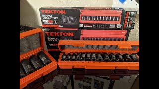 Unboxing The TEKTON 3/8 Inch Drive 6-Point Impact Socket Set, 13-Piece (7-19 mm) 47915