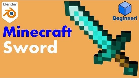 How To Create Minecraft Swords In Blender - Blender Beginner Tutorial