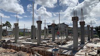 Concrete Column Construction Process | Traditional Timber Formwork | Reinforcement | Shuttering Work