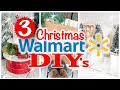 WALMART CHRISTMAS DIYs! 🎄 3 Projects!