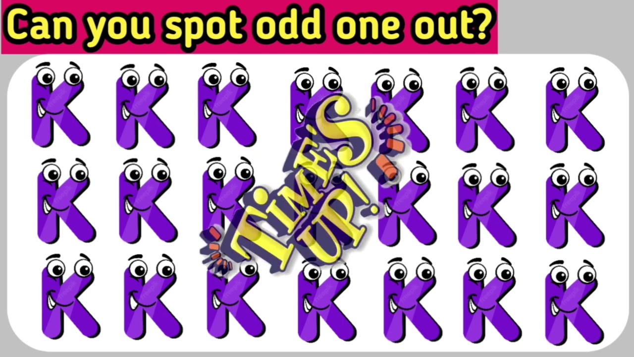 Spot the odd one out Alphabet Lore Puzzle | find the odd one out | spot the difference| odd one out