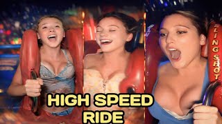 High-Speed Slingshot Ride | Real Reactions You Can’t Ignore
