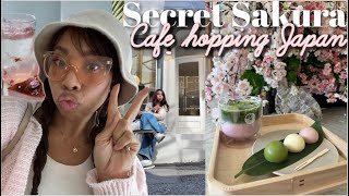 Cafe Hopping to find hidden Sakura themed menu's & a stalker?| Japan Vlog