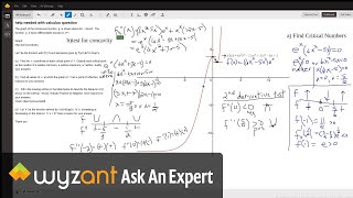 Help Needed With Calculus Question Wyzant Ask An Expert