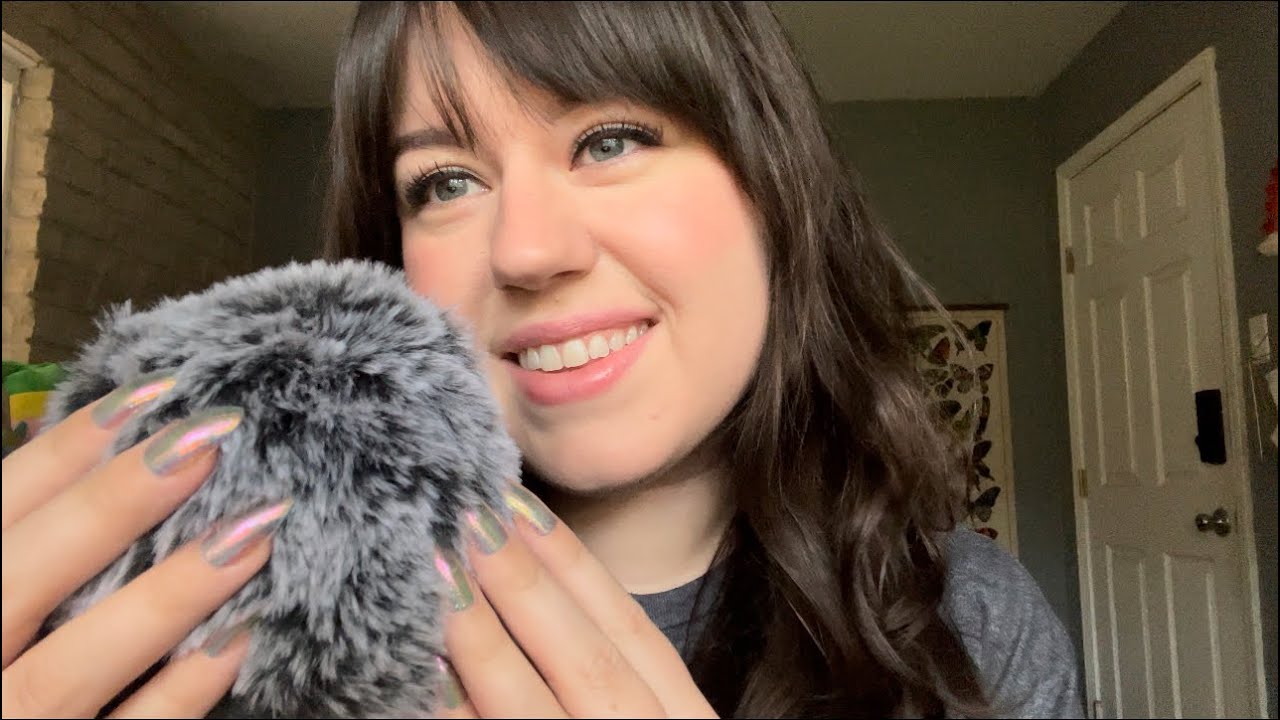 ASMR Whisper Ramble with Fluffy Mic Scratching 💘 - YouTube