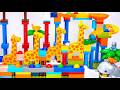 INSANE LEGO DUPLO Marble Run ASMR ☆ Satisfying Building Blocks ASMR Building a Giraffe Chase Park