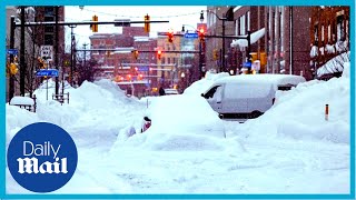 New York weather: Drone video reveals massive scale of snow storm across NY state