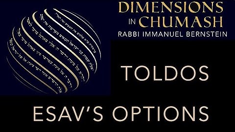 Dimensions In Chumash: Toldos - Esavs Options - Steven Geller