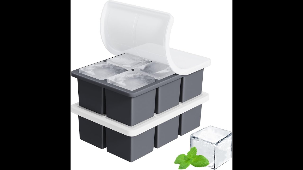 FDDBI Large Square Whiskey Ice Cube Trays Review - Pros & Cons - large ice cube tray