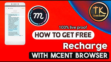 #technokashmir Free Recharge with mencet browser | mcent browser unlimited trick