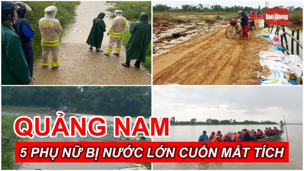 Quảng Nam: 5 tiểu thương bị nước cuốn khi ra chợ | Báo Người Lao Động