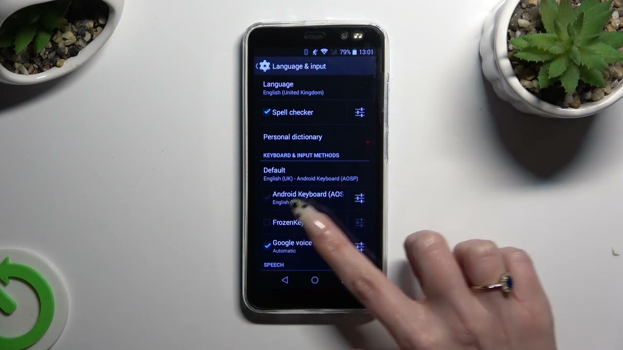How to Find Text Correction Options on LANDVO Rino4 Pro