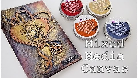 Mixed Media Canvas Tutorial for Beginners ♡ Maremi