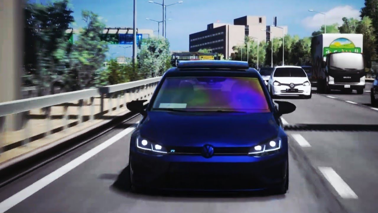 Assetto Corsa | Volkswagen Golf 7R Ph2 | Insane cutting up in traffic | Crazy tkhyat .