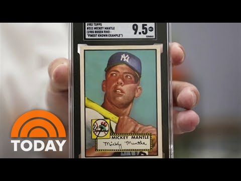 Mickey Mantle Baseball Card Sells For A Record $12.6M At Auction