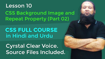 Lesson 10 – CSS Full Course in Hindi and Urdu – CSS Background Image and Repeat Property Part 02