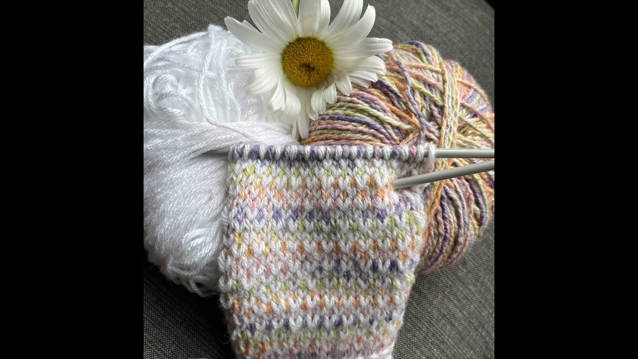 Lær at strikke med flere farver 🧶📌🔥