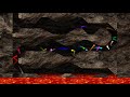 Escape from the Magma - Survival Marble Race in Algodoo