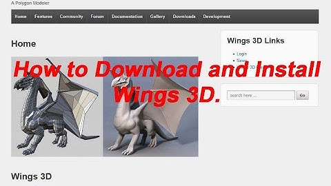 How to Download and Install Wings 3D.