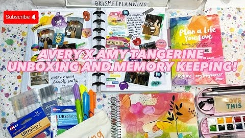 AVERY X AMY TANGERINE | UNBOXING AND MEMORY KEEPING!