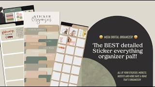 😍 Aku jatuh cinta! 😍 Organizer Stiker Digital TERBAIK yang pernah ada! Ada tempat untuk semuanya! screenshot 5