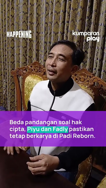 Musisi Piyu dan Vokalis Fadly dari Band Padi Reborn Kini Terpisah
