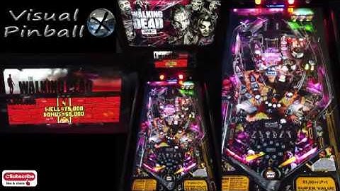 the walking dead visual pinball cabinet gameplay (vpx)