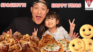 Daddy and Me Mukbang! Chicken Parm + Spaghetti from BJ's Restaurant by The CrunchBros 28,963 views 1 month ago 15 minutes