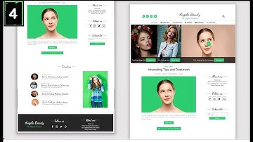 How to create a blog website using html and css in hindi 2021 | Blog Website Design Part 4