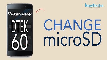 Blackberry DTEK 60 - How to insert / remove microSD card