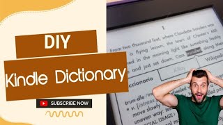DIY How to build your own Kindle dictionary (custom kindle dictionary)