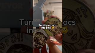 turning my ocs into pins! #art #youngartist #ocs #oc #craft #fypシ #shorts