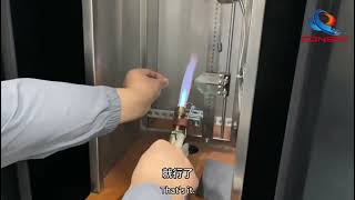 IEC 60332-1 Test Apparatus Demo | Vertical Flame Test for Single Insulated Cable