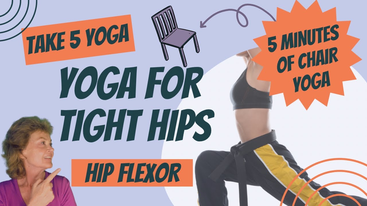Chair Yoga for Beginners | Seated Hip Flexor Stretch - YouTube