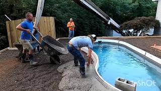 Cantilever Concrete Pool Deck