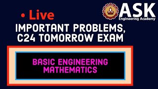 FINAL EXAM SEM 1 BASIC ENGINEERING MATHS C24  BY ASK ENGINEERING ACADEMY