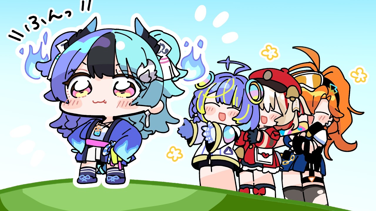 ふんってする担当なのじゃっ【熱千めら/ホロライブ/hololive/手描き】
