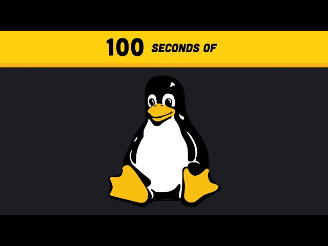 Linux in 100 Seconds class=