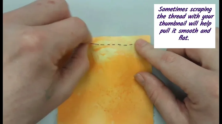 How to Sew a Running Stitch with Knots