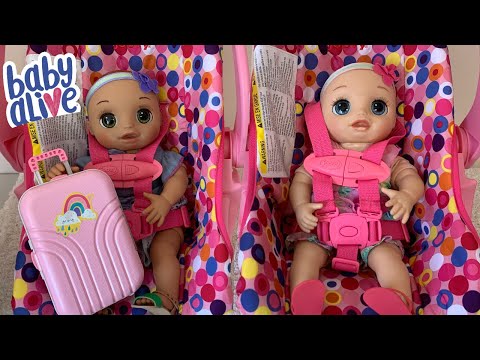 Baby Alive Packing her Bag to go to Grandmas House Baby Alive Real as can  be baby doll 