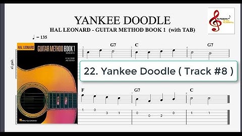 Yankee Doodle - Hal Leonard  Guitar Method Book 1  ( with TABS)