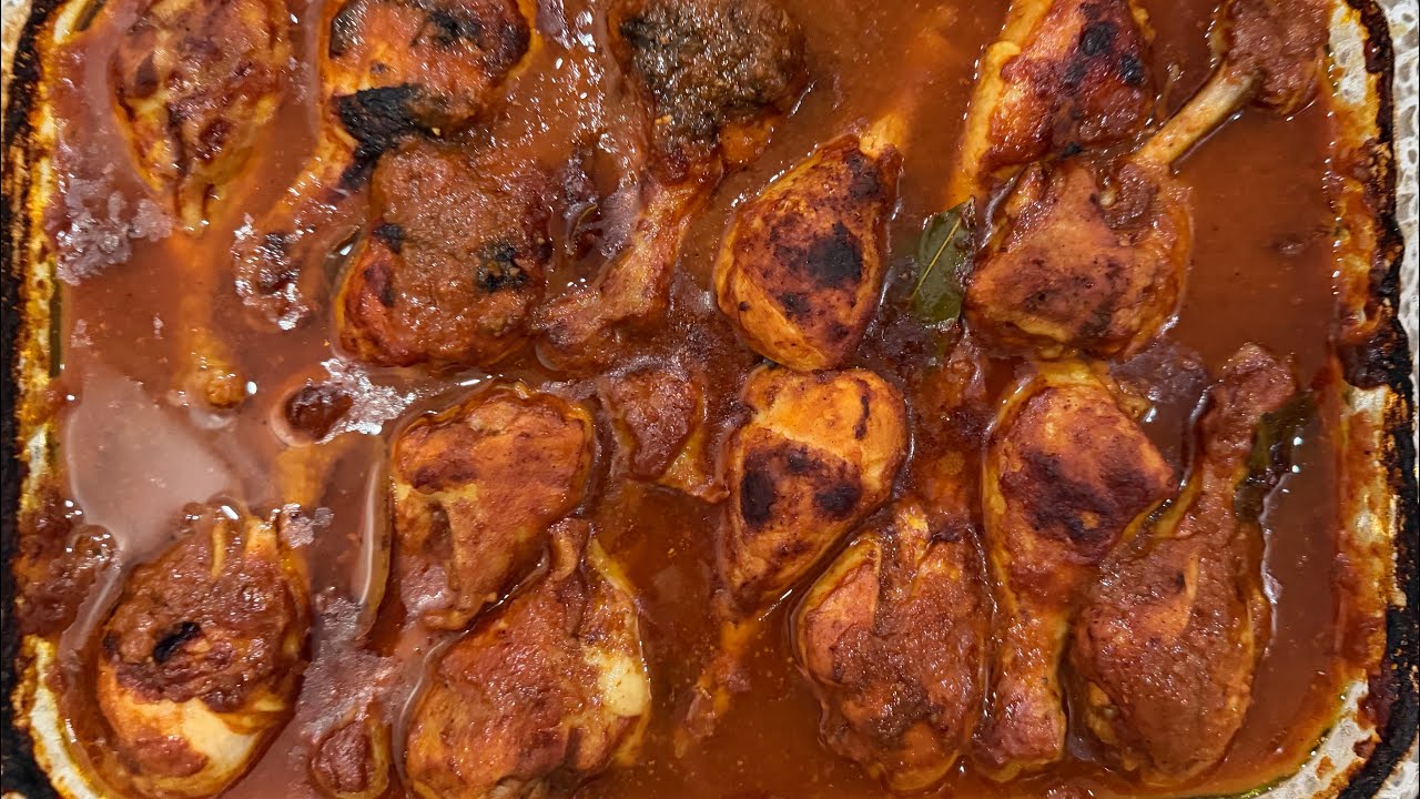 أفخم دجاج بالفرن بالصوص الأحمر – طري ولذيذ بطريقة سهلة😍