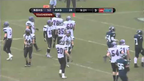 North Branford RB Joe Delucia 63 yd TD catch, 28-1...