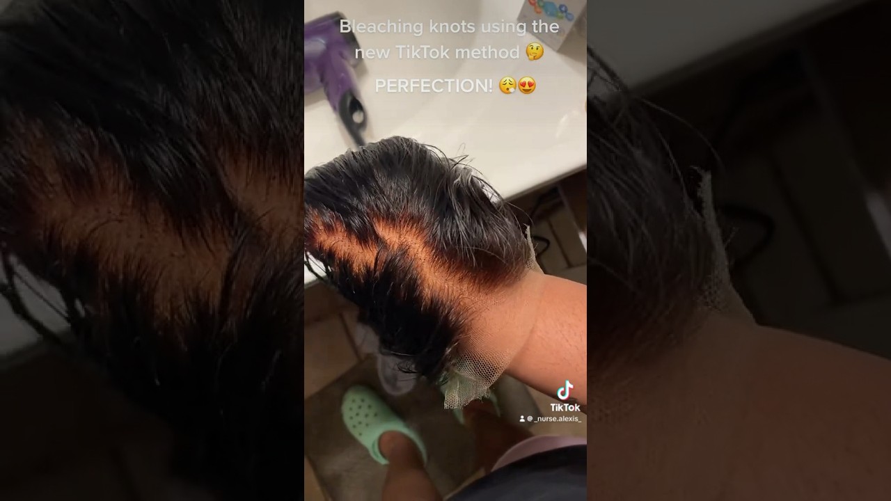 Perfectly bleached knots hack‼️‼️ 
