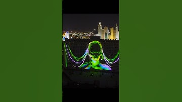 Largest projected video game display in the world 👌🏻 #garenafreefire