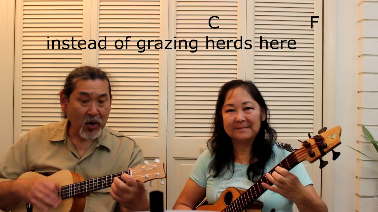 Take A Walk In The Country -  Ukulele Play Along - Lyrics and Chords On Screen