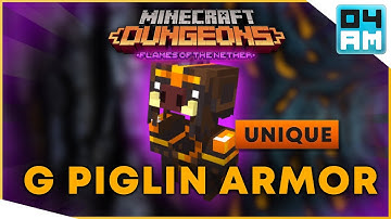 GOLDEN PIGLIN ARMOR Full Guide & Where To Get It in Minecraft Dungeons Flames of The Nether DLC