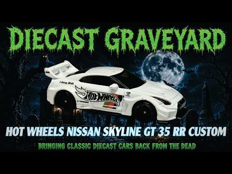 Hot Wheels Nissan Skyline GT 35 RR Custom