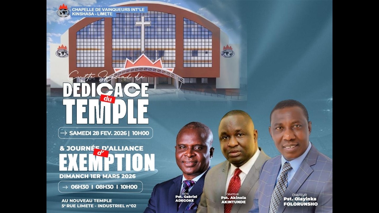 BIENVENUE A NOTRE JOURNÉE D'ALLIANCE EXEMPTION  || DIMANCHE 01 MARS 2026