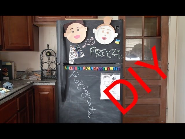 Chalkboard Refrigerator DIY Tutorial